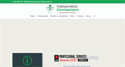 Desktop Screenshot of independentconveyancers.com.au